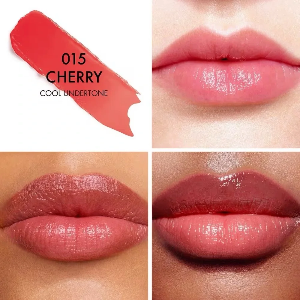 DIOR NWT addict lip glow #15 cherry natural glow custom color revealing lip balm